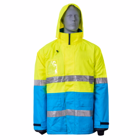 Abbigliamento da lavoro di sicurezza Eniso20471 Giacca Parka ad alta visibilità Parka invernale riflettente